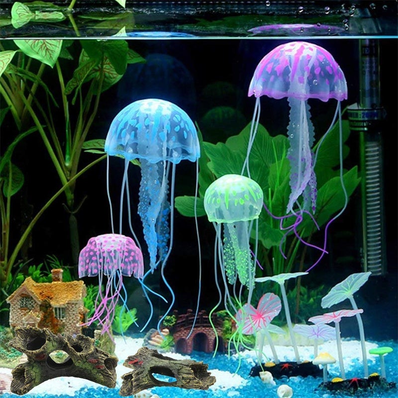 DoubleWood 2 PCS Decaying Trunk Betta Fish Driftwood Resin Crafts Ornament with Holes & Aquarium Caves Fish Tank Wood Decor - Image 5